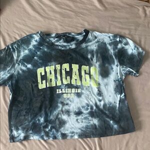 Tie-Dye Shirt with Chicago Print